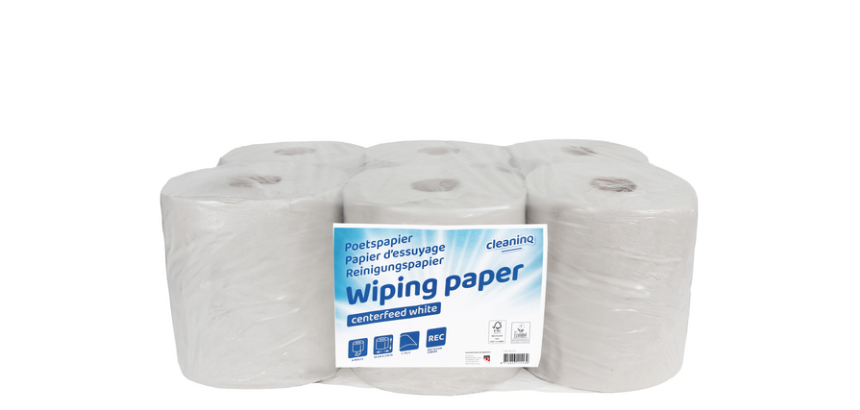 Poetspapier Cleaninq M2 1-laags 6x270m wit