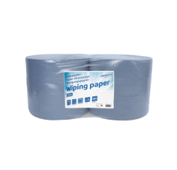 Poetspapier Cleaninq extra groot 2-laags 1000 vel blauw