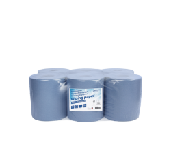 Poetspapier Cleaninq M2 1-laags 6x300m blauw