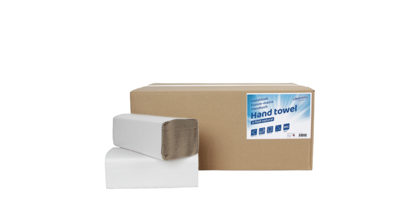 Cleaninq H3 Hand Towels Z-Fold 1-ply 250x230mm 20x 250 pieces natural