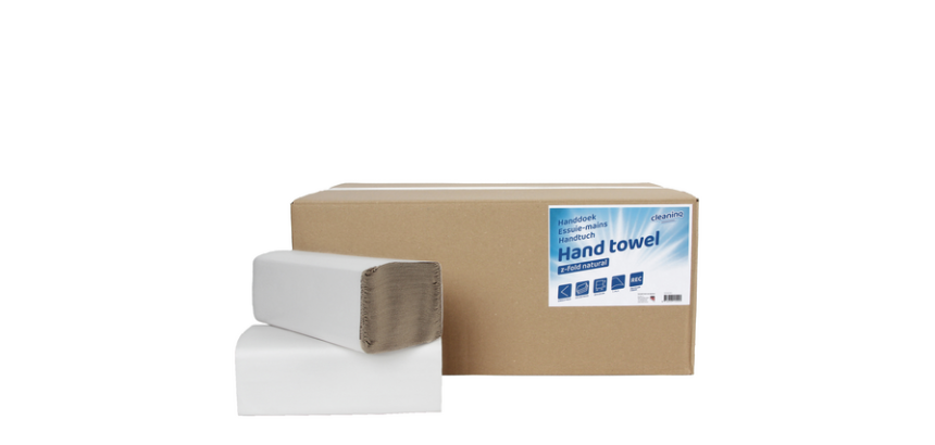 Cleaninq H3 Hand Towels Z-Fold 1-ply 250x230mm 20x 250 pieces natural