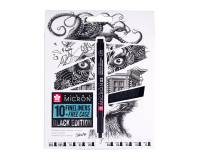 Fineliner Sakura Pigma Micron Edition Black set 10 largeurs + étui gratuit