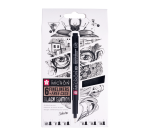 Fineliner Sakura Pigma Micron Black Edition set à 6 breedtes + gratis etui