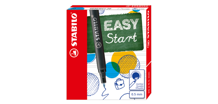 Recharge roller STABILO EASYoriginal Fin bleu boîte 20 pièces