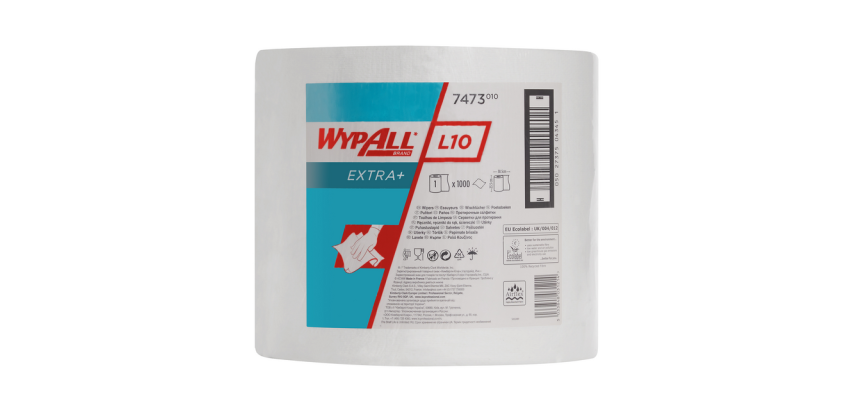 WypAll L10 Extra 7473 Wiping Cloth 1-ply 235mmx380m white