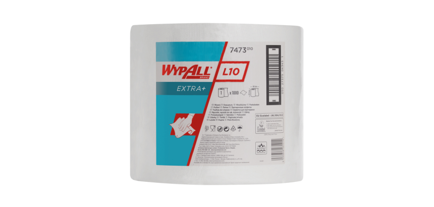 Poetsrol WypAll L10 Extra 1-laags 235mmx380m 1000 vel wit 7473