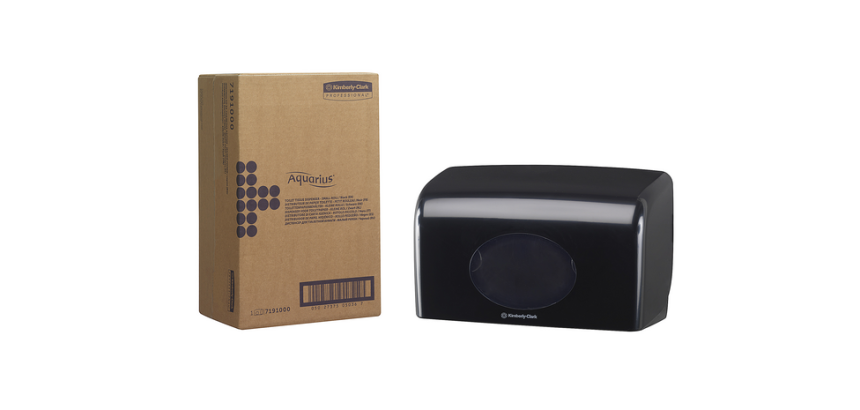 Aquarius Duo Toilettenpapierspender 7191 für kleine schwarze Rolle