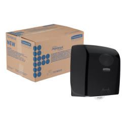 Handdoekroldispenser Aquarius zwart 7376
