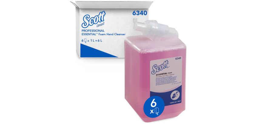 Savon mousse mains Scott Essential 6340 rose 1000ml