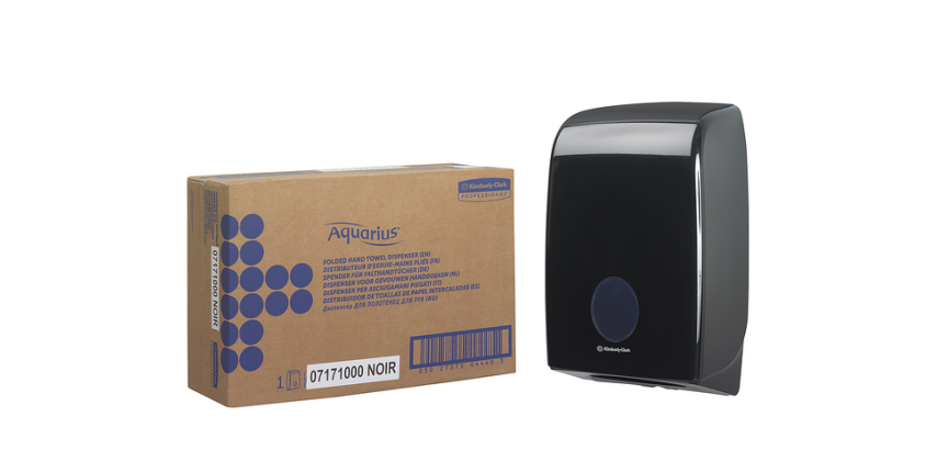 Distributeur essuie-mains Aquarius 7171 pour pli-I noir