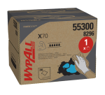 Chiffon d'essuyage WypAll X70 Powerclean 8296 426x282mm 200fls boîte portable blanc