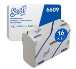 Handdoek Scott i-vouw 2-laags 212x186mm 16x220stuks wit 6609
