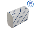 Handdoek Scott i-vouw 2-laags 212x186mm 16x220stuks wit 6609