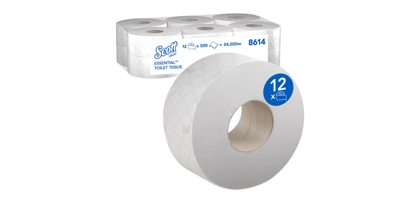 Scott Essential Jumbo Toilettenpapier 8614 2-lagig 200m weiß