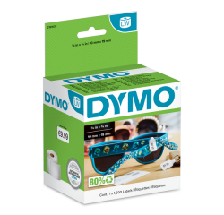 Etiquette DYMO LabelWriter carte prix 10x19mm 1 rouleau 1500 pièces blanc
