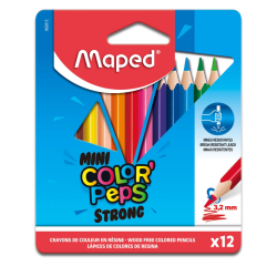Kleurpotlood Maped Color'Peps Mini Strong set à 12 kleuren