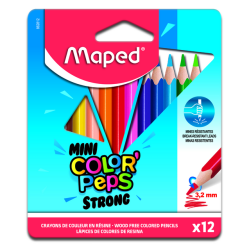 Crayon de couleur Maped Color'Peps Mini Strong set 12 couleurs