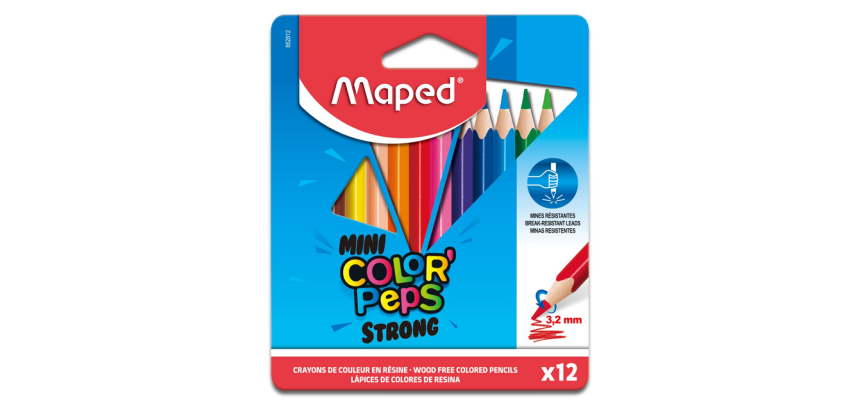 Maped Color'Peps Mini Strong colored pencil set 12 colors