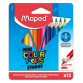 Crayon de couleur Maped Color'Peps Mini Strong set 12 couleurs