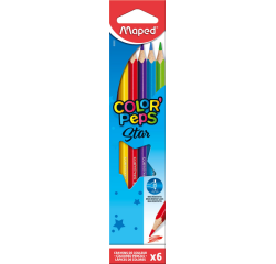 Kleurpotlood Maped Color'Peps Star set à 6 kleuren