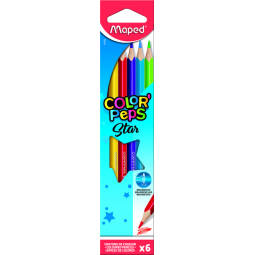 Crayon de couleur Maped Color'Peps Star set 6 couleurs