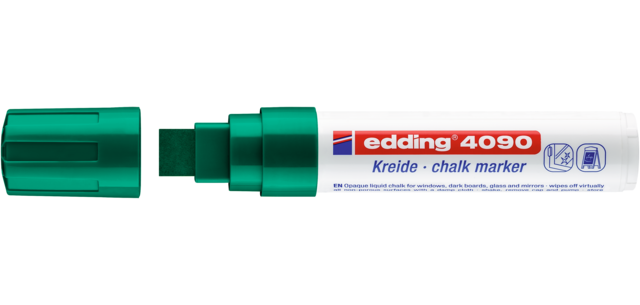Marqueur craie edding 4090 Window pointe bloc 4-15mm vert