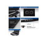 Support ordinateur portable ACT 2 positions avec ventilation hub 4 ports