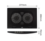 Support ordinateur portable ACT 2 positions avec ventilation hub 4 ports