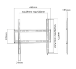 Support mural TV ACT 32 à 55" VESA