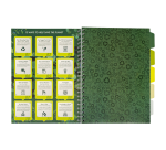 Projectboek Pukka Pad Recycled A4 lijn 5-tabs 4-gaats 200 pagina's 80gr groen