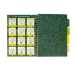 Pukka Pad Recycled B5 Project Notebook lined 4 dividers 200 pages 80gsm green
