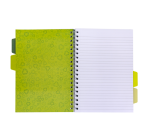 Pukka Pad Recycled B5 Project Notebook lined 4 dividers 200 pages 80gsm green