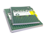 Pukka Pad Recycled B5 Project Notebook lined 4 dividers 200 pages 80gsm green