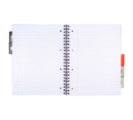 Projectboek Pukka Pad Metallic Executive A4 lijn 5-tabs 4-gaats 200 pagina's 80gr assorti