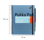 Projectboek Pukka Pad Metallic Executive A4 lijn 5-tabs 4-gaats 200 pagina's 80gr assorti