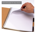 Projectboek Pukka Pad Kraft A4 lijn 5-tabs 200 pagina's 80gr
