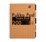 Projectboek Pukka Pad Kraft A4 lijn 5-tabs 200 pagina's 80gr