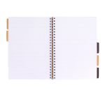 Projectboek Pukka Pad Kraft A4 lijn 5-tabs 200 pagina's 80gr