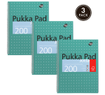 Collegeblok Pukka Pad Jotta A4 lijn 4-gaats 200 pagina's 80gr groen