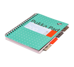 Pukka Pad Projektbuch Metallic B5 liniert 4 Register 200 Seiten 80g grün