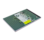 Bloc-notes Pukka Pad Recycled A4 ligné 4 perforations 100 feuilles 80g