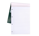 Bloc-notes Pukka Pad Recycled A4 ligné 4 perforations 100 feuilles 80g