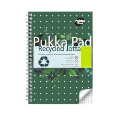 Bloc-notes Pukka Pad Jotta A5 carreau 5x5mm 110 pages 80g vert