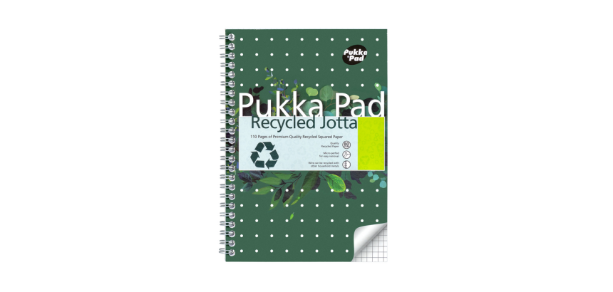 Notitieboek Pukka Pad Jotta A5 ruit 5x5mm 110 pagina's 80gr groen