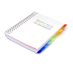 Pukka Pad White B5 Project Notebook Lined 10 Dividers 400 Pages 80gsm