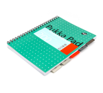 Pukka Pad Metallic A4 Lined Project Book 5 Dividers 200 Pages 80gsm Green
