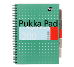 Pukka Pad Metallic Projektbuch A4 liniert 5 Register 200 Seiten 80g grün