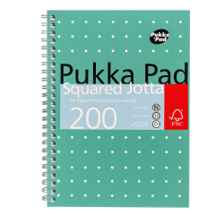 Notitieboek Pukka Pad Jotta A5 ruit 5x5mm 200 pagina's 80gr groen