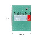 Pukka Pad Jotta A5 Notepad 5x5mm grid 200 pages 80g green