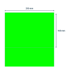 Etiquette Rillprint 210x148mm vert fluo 200 étiquettes